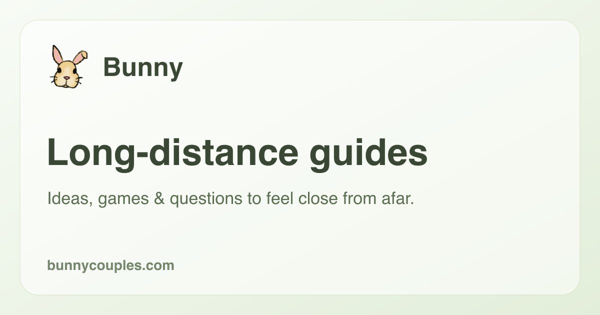 11 Long-Distance Relationship Games to Play Together (2026) | Bunny